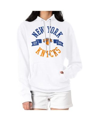 Women's White New York Knicks City Pullover Hoodie