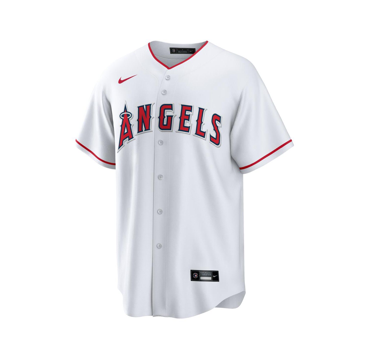 Men's White Los Angeles Angels Home Big & Tall Replica Jersey