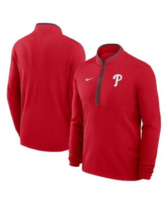 Men's Red Philadelphia Phillies Dri-FIT Victory Half-Zip
