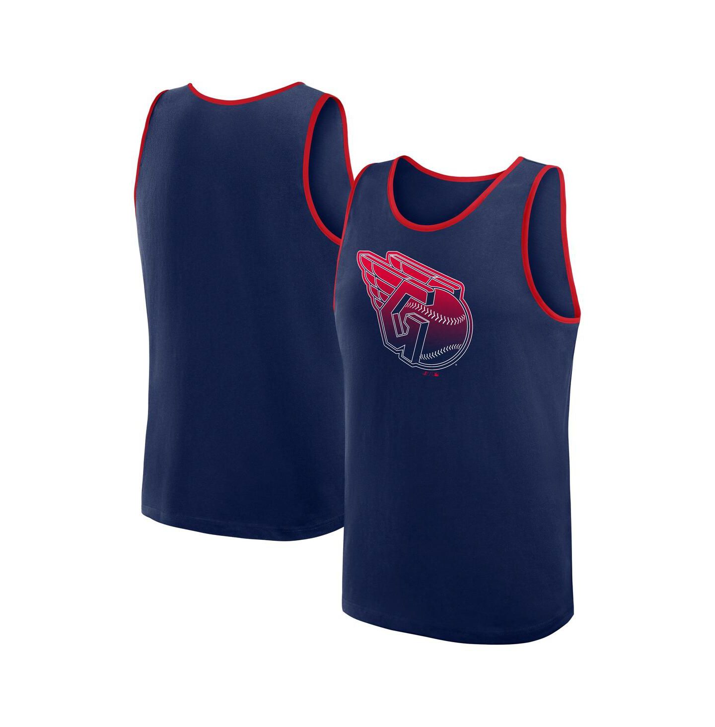Мужской топ Logo Athletic Navy Cleveland Guardians Unmatched Success — фото 1