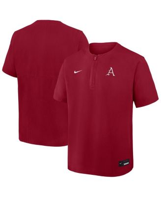 Men's Cardinal Arkansas Razorbacks Dri-FIT Quarter-Zip Windshirt