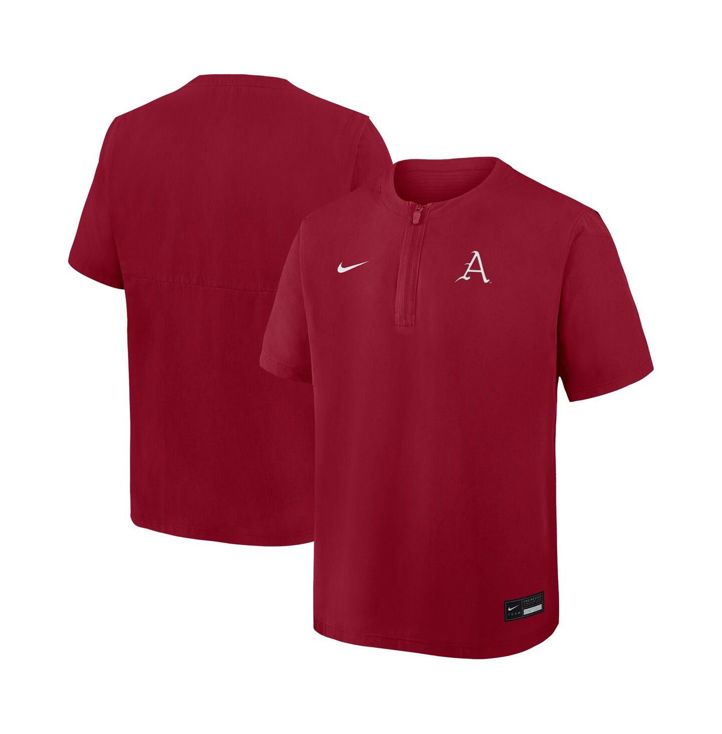 Nike Men's Cardinal Arkansas Razorbacks Dri-FIT Quarter-Zip Windshirt — фото 1