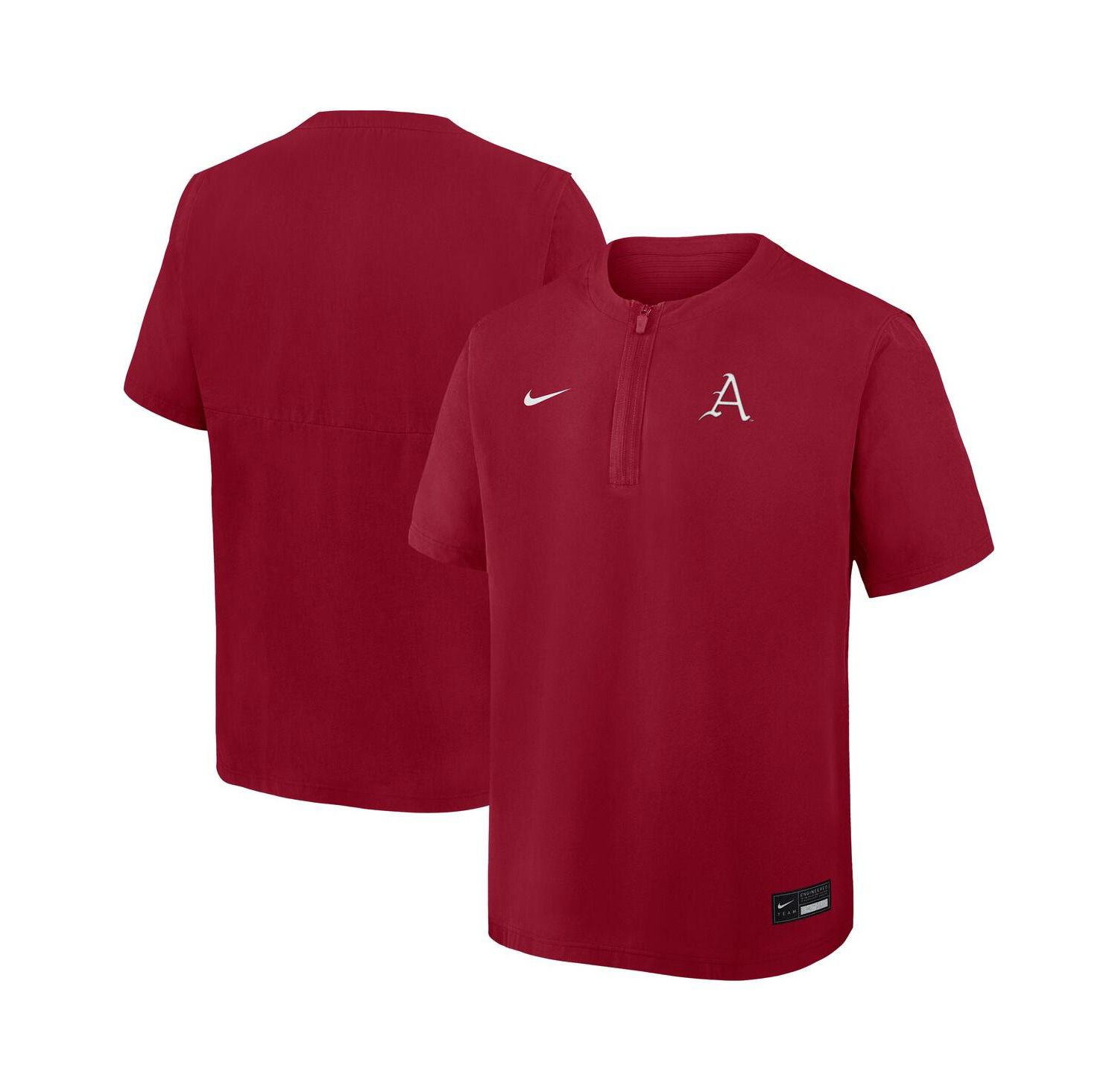 Men's Cardinal Arkansas Razorbacks Dri-FIT Quarter-Zip Windshirt
