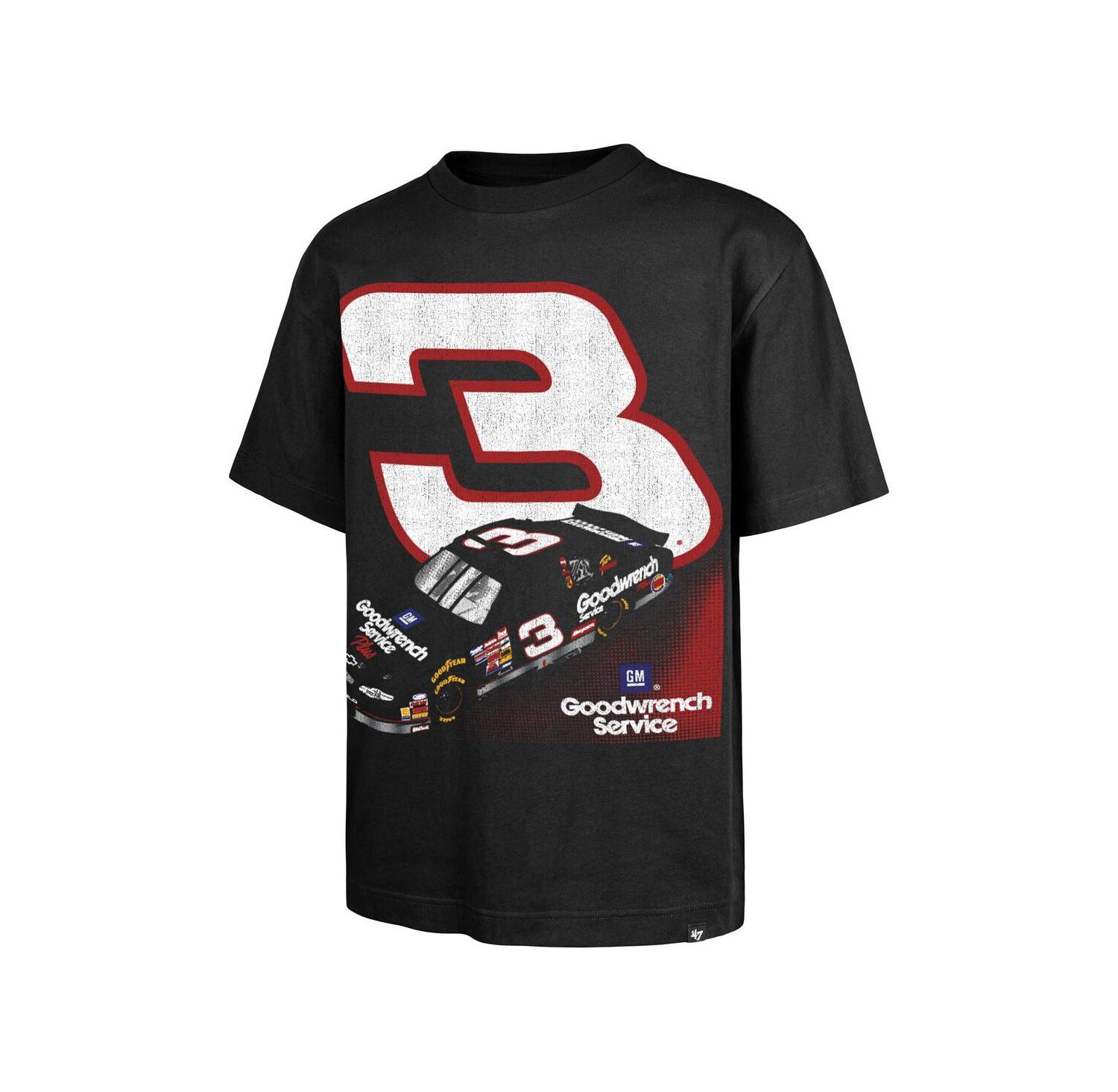 Men's Black Richard Childress Racing 3 Race Day Foundation Heavyweight T-Shirt