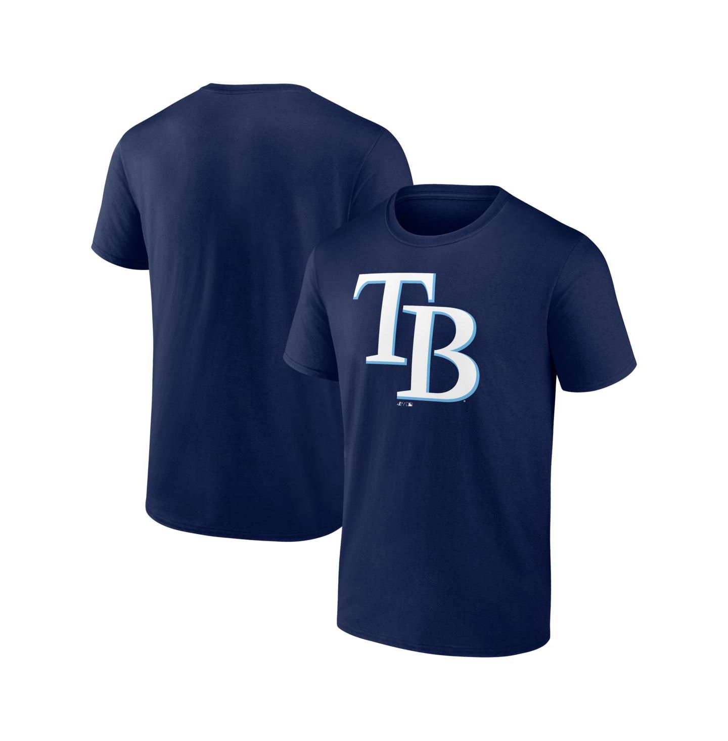 Мужская футболка Logo Athletic Navy Tampa Bay Rays Logo — фото 1