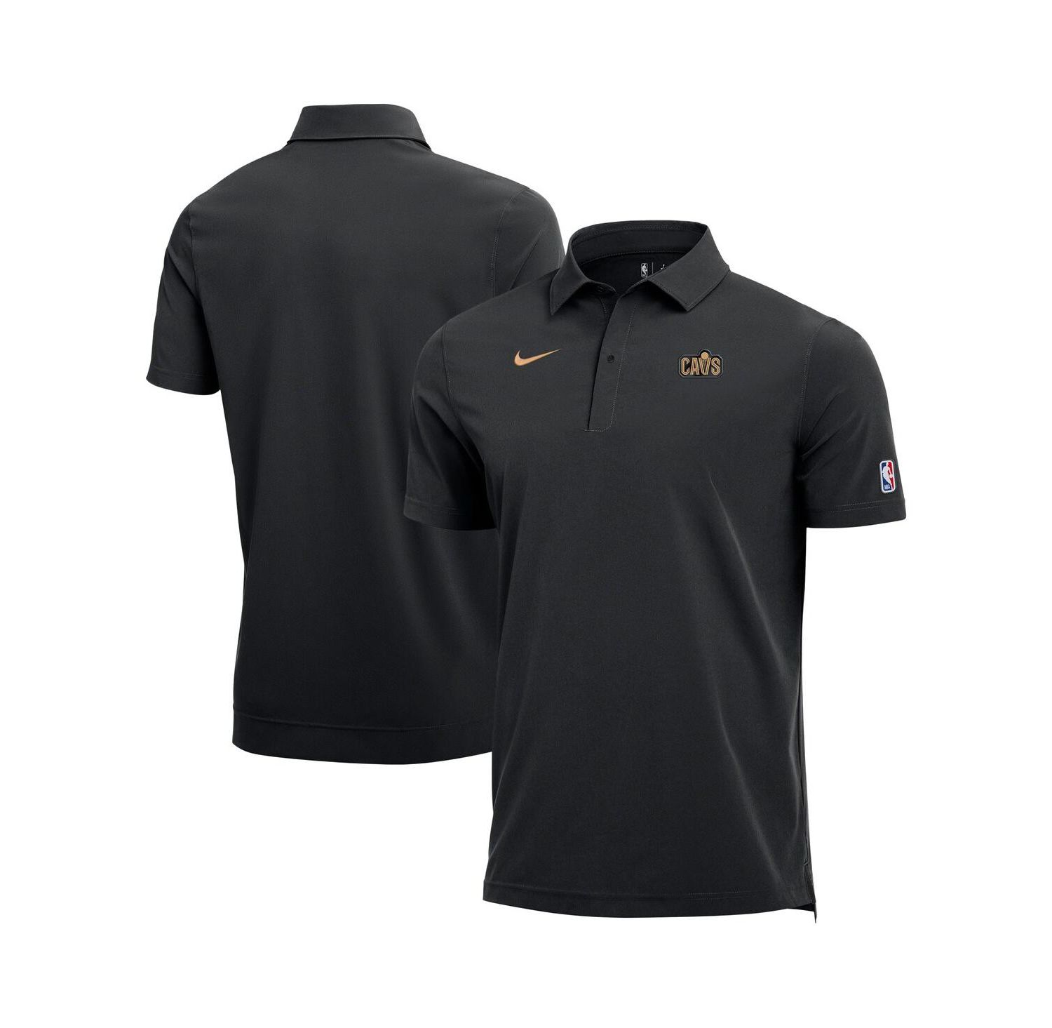 Men's Black Cleveland Cavaliers 2025/26 Authentic Dri-FIT Coaches Polo Shirt
