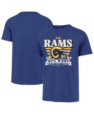 Men's Royal Los Angeles Rams Stripe Splash Franklin Throwback T-Shirt