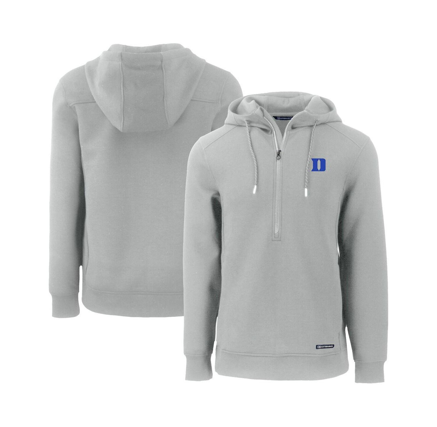Men's Gray Duke Blue Devils Roam Half-Zip Hoodie