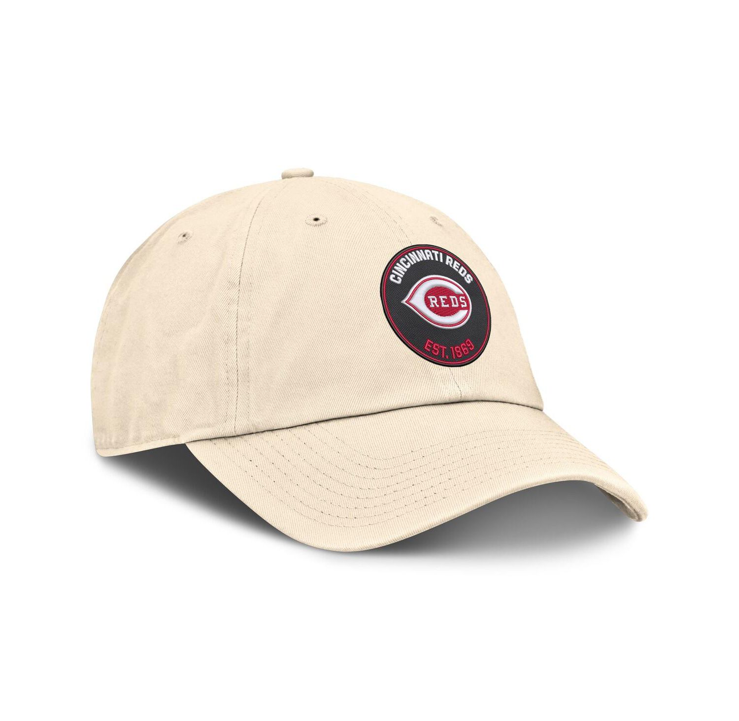 Men's Natural Cincinnati Reds Cooperstown Collection Club Adjustable Hat