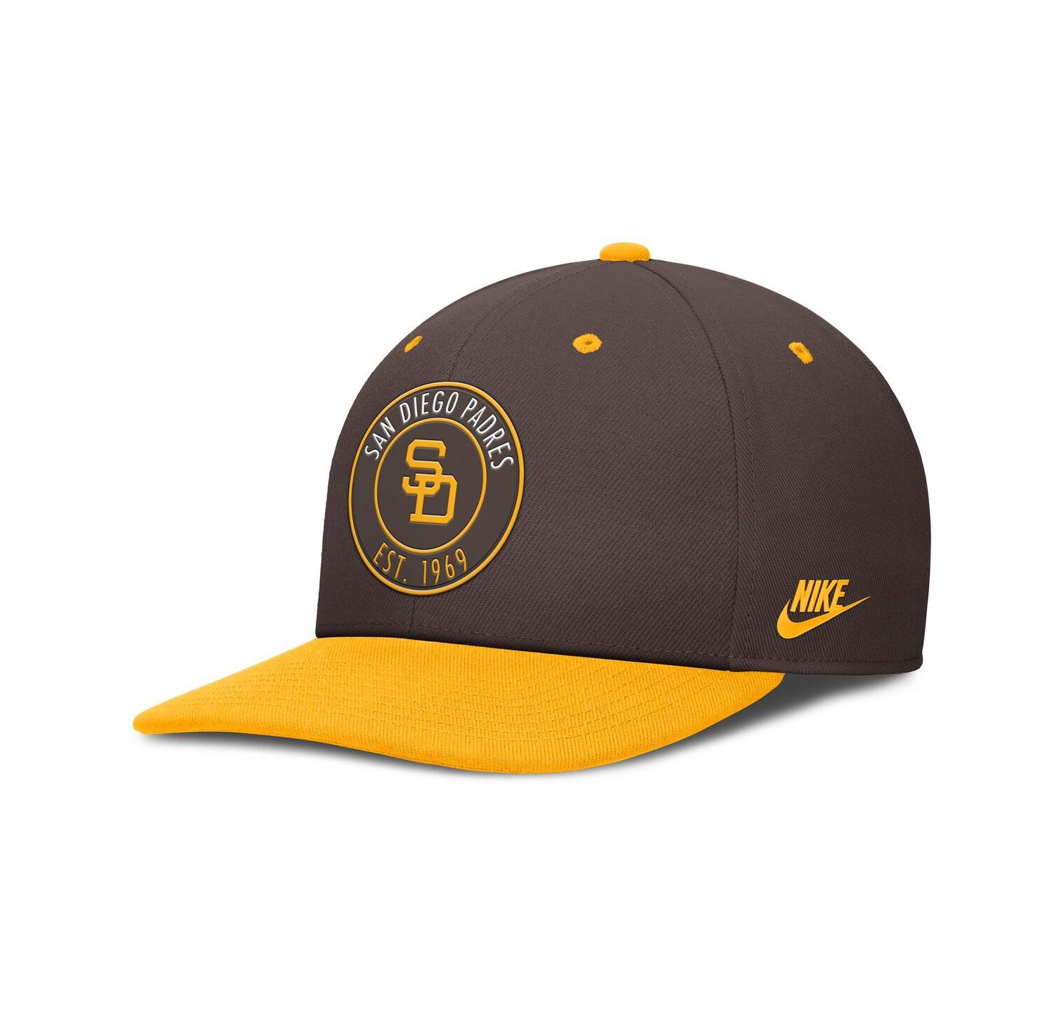 Men's Brown/Gold San Diego Padres Cooperstown Collection Pro Dri-FIT Snapback Hat