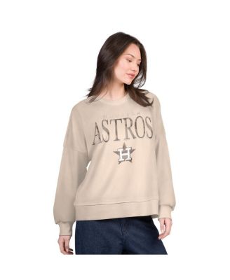 Women's Sand Houston Astros Oversized Vet II Sweatshirt