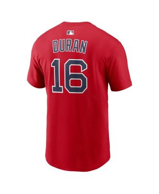 Men's Jarren Duran Red Boston Red Sox Name & Number T-Shirt