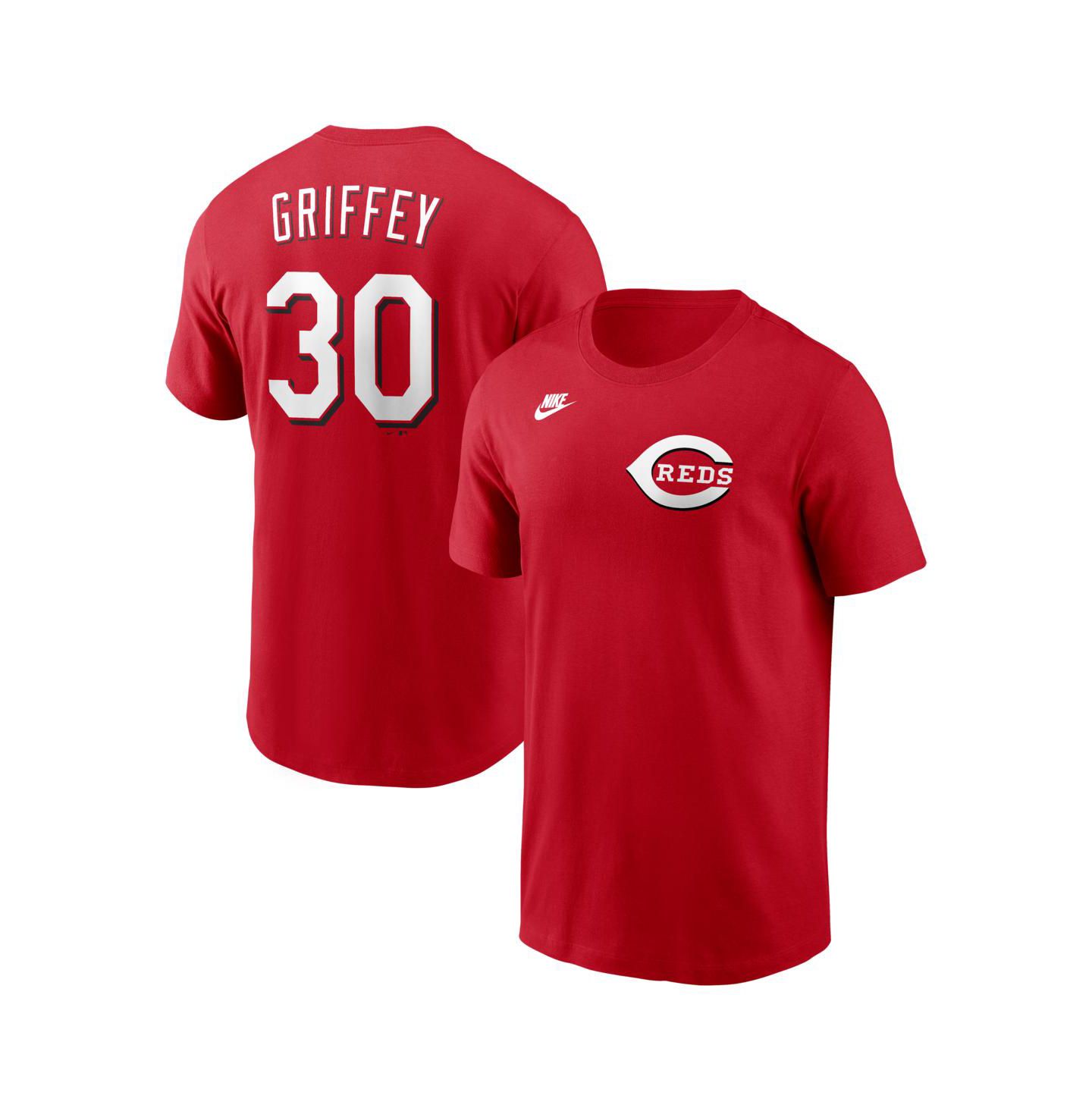 Мужская футболка Nike Ken Griffey Jr. Red Cincinnati Reds Cooperstown Collection Name & Number — фото 1