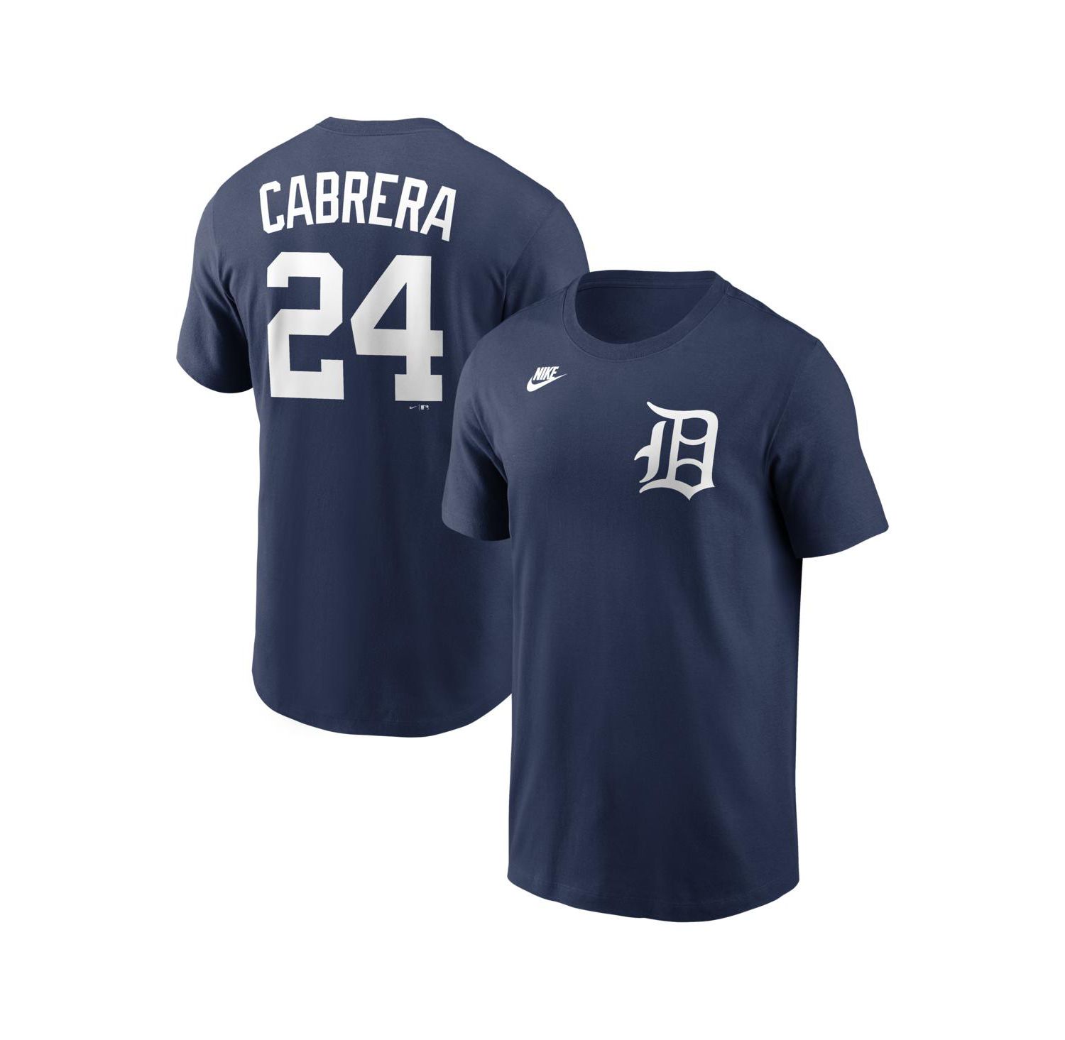 Men's Miguel Cabrera Navy Detroit Tigers Cooperstown Collection Name & Number T-Shirt
