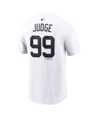 Men's Aaron Judge White New York Yankees Name & Number T-Shirt