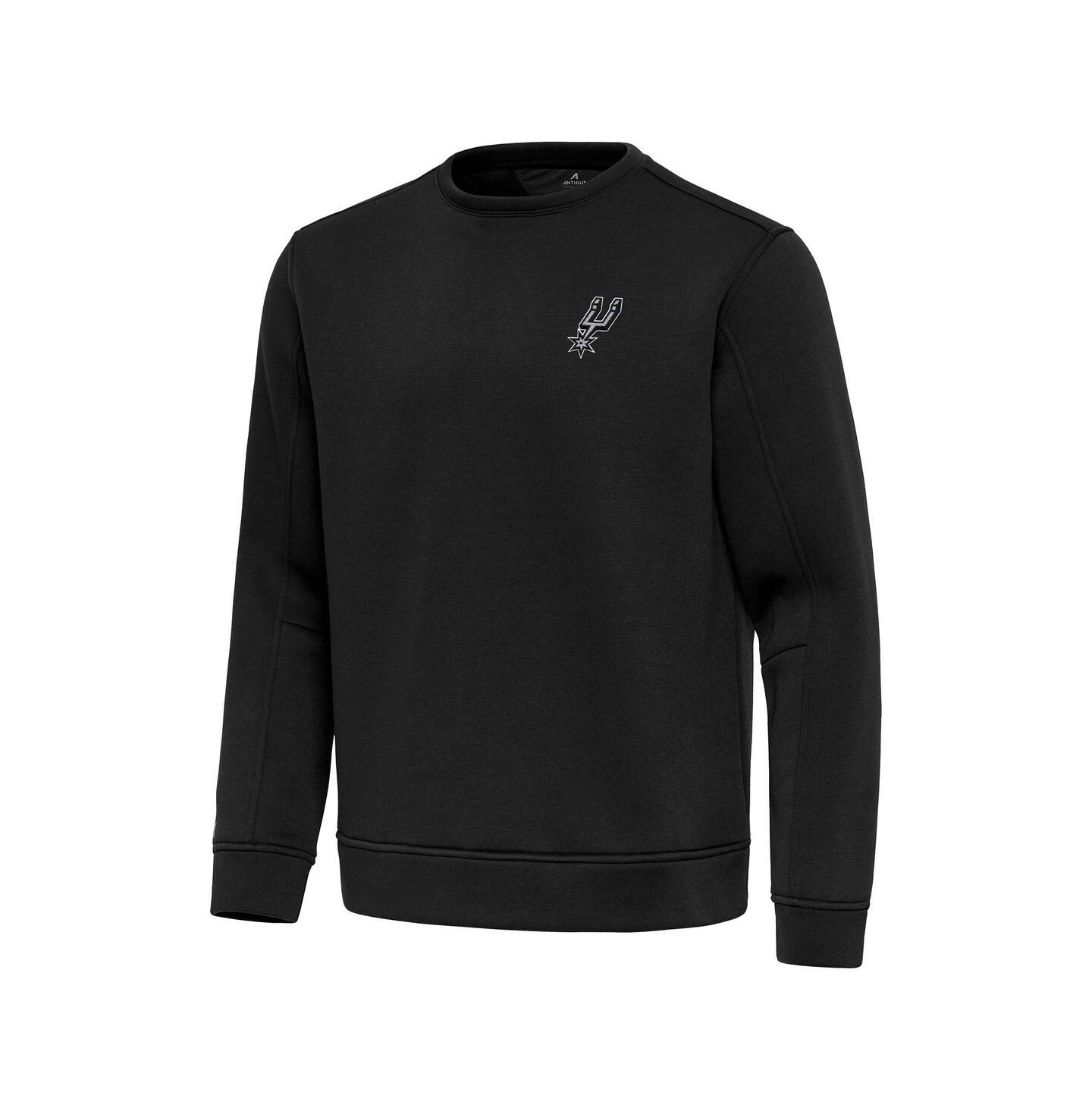 Мужская толстовка Antigua Black San Antonio Spurs Relevant Pullover — фото 1
