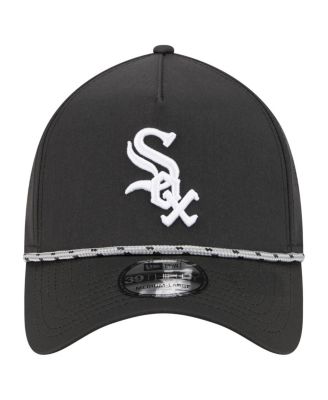 Men's Black Chicago White Sox 39THIRTY A-Frame Perforated Flex Hat
