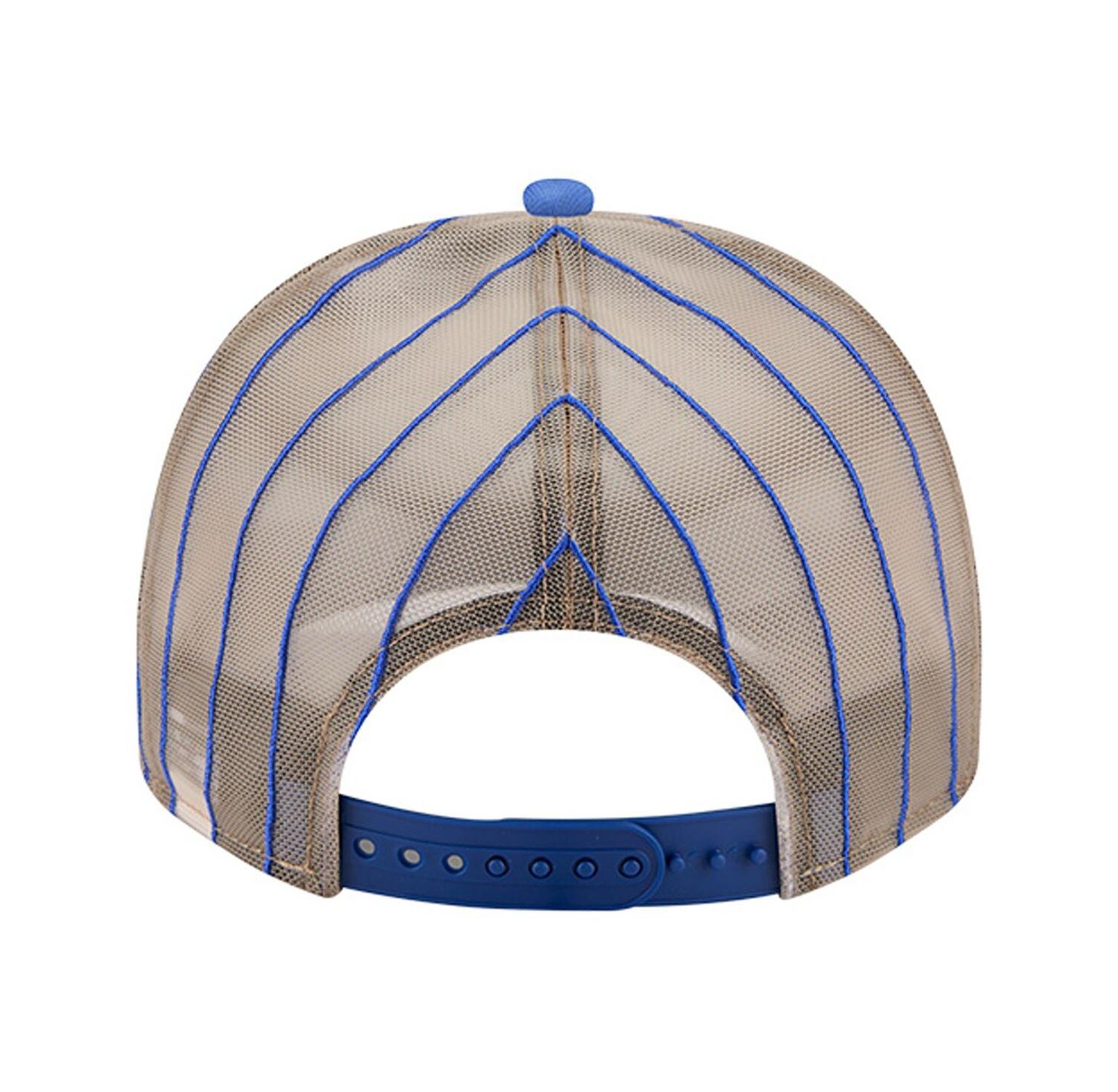 Men's Royal Atlanta Braves Vintage Arched Foam Front 9FIFTY A-Frame Adjustable Trucker Hat