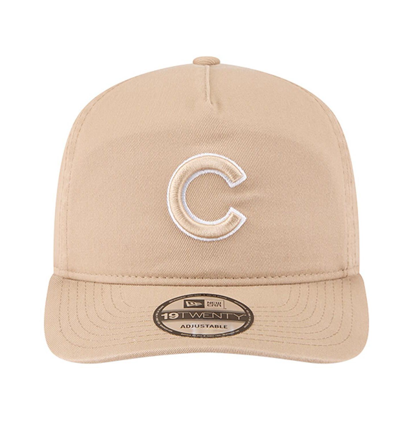 Мужская кепка New Era Light Beige Chicago Cubs Cam 19TWENTY Adjustable Hat — фото 2