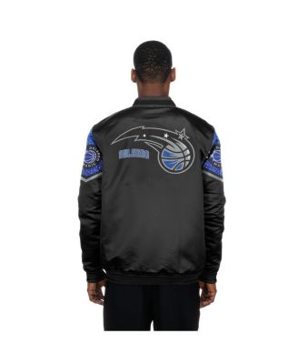 Men's Black Orlando Magic 2025/26 City Edition Full-Snap Satin Jacket