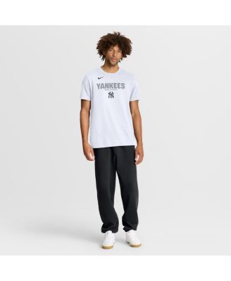 Men's White New York Yankees Bold Team Name T-Shirt
