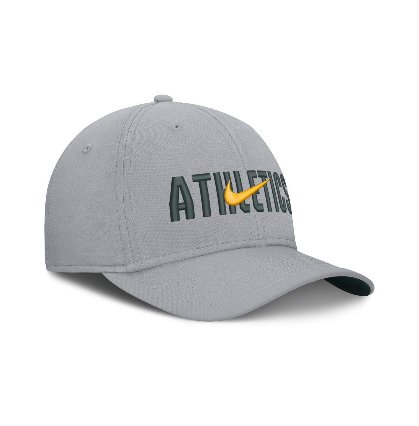 Мужская кепка Nike Gray Athletics Primetime Dri-FIT Rise Bozz Flex Hat — фото 3