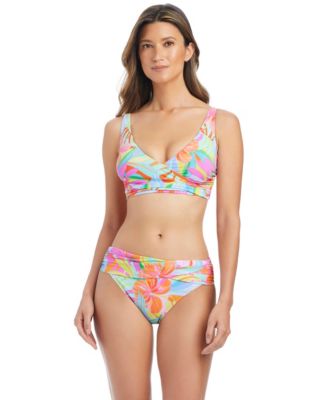 Women's Bellissimo Over-The-Shoulder Banded Swim Bikini Top