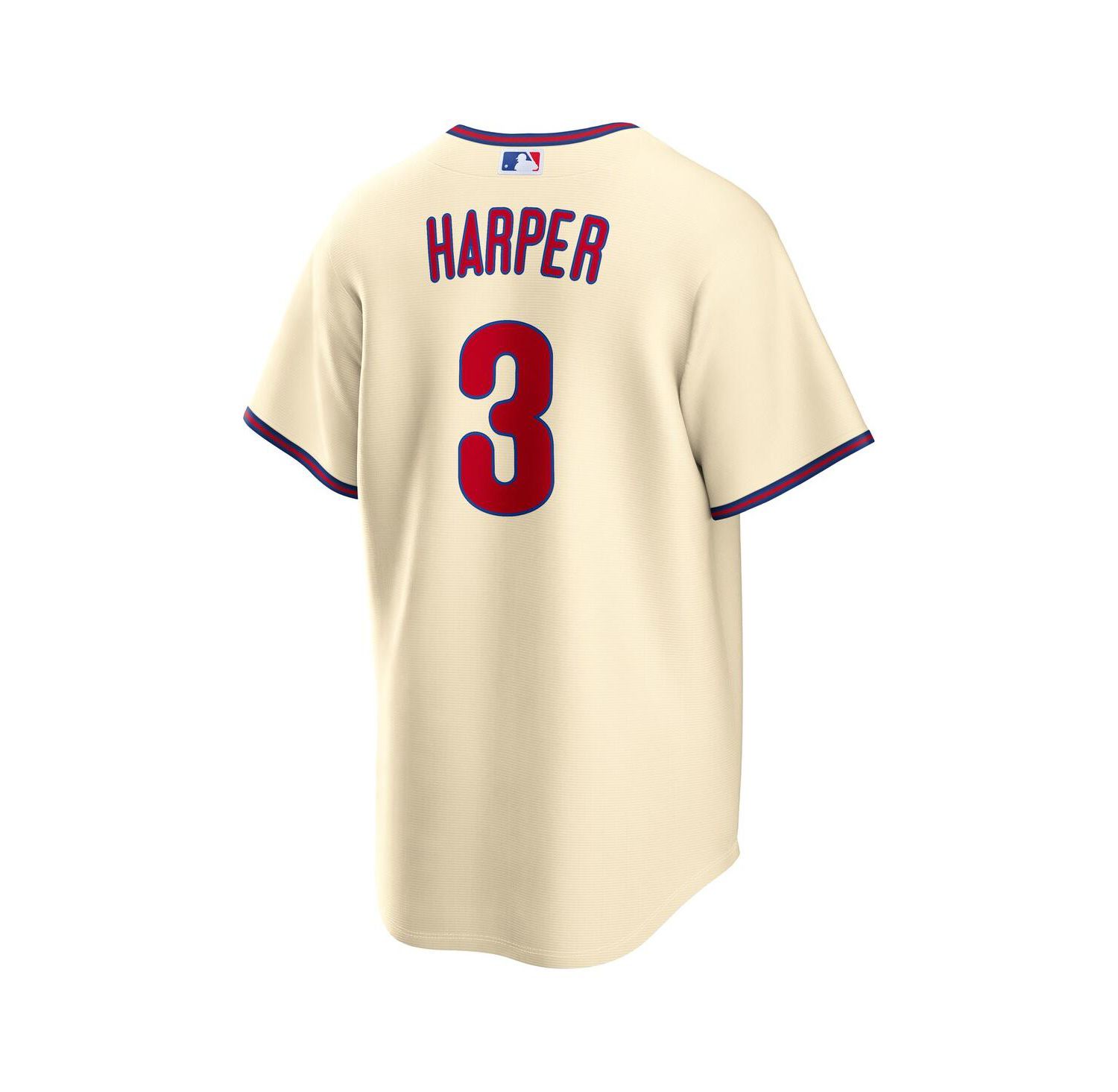 Men's Bryce Harper Cream Philadelphia Phillies Alternate Replica Jersey