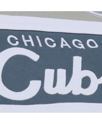 Men's Gray Chicago Cubs Cooperstown Collection Thunderstorm Head Coach Hoodie