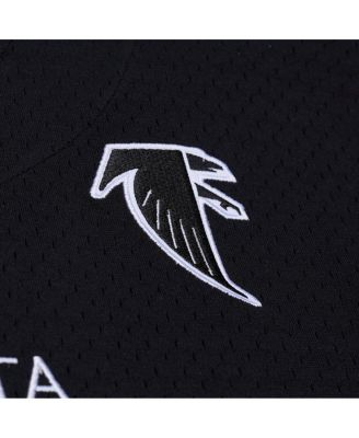 Men's Black Atlanta Falcons Head Coach Mesh Full-Button Fashion Jersey
