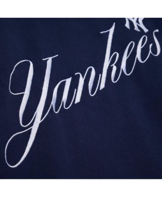 Women's Navy New York Yankees Script Sweatshirt