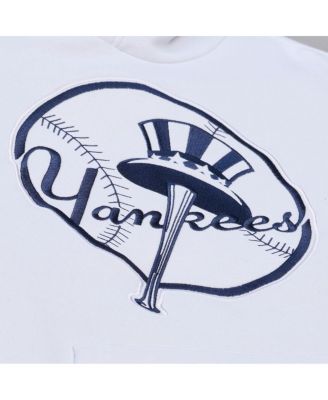 Men's White New York Yankees Cooperstown Collection Fleece Hoodie
