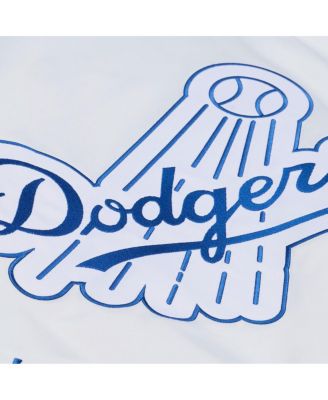 Men's White Los Angeles Dodgers Cooperstown Collection Arctic Lightweight Satin Full-Snap Jacket