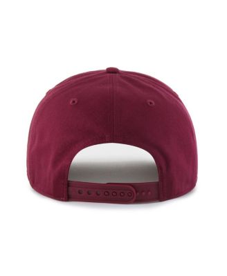 Men's Burgundy/Brown Philadelphia Phillies Cooperstown Break Wood Suede Hitch Adjustable Hat