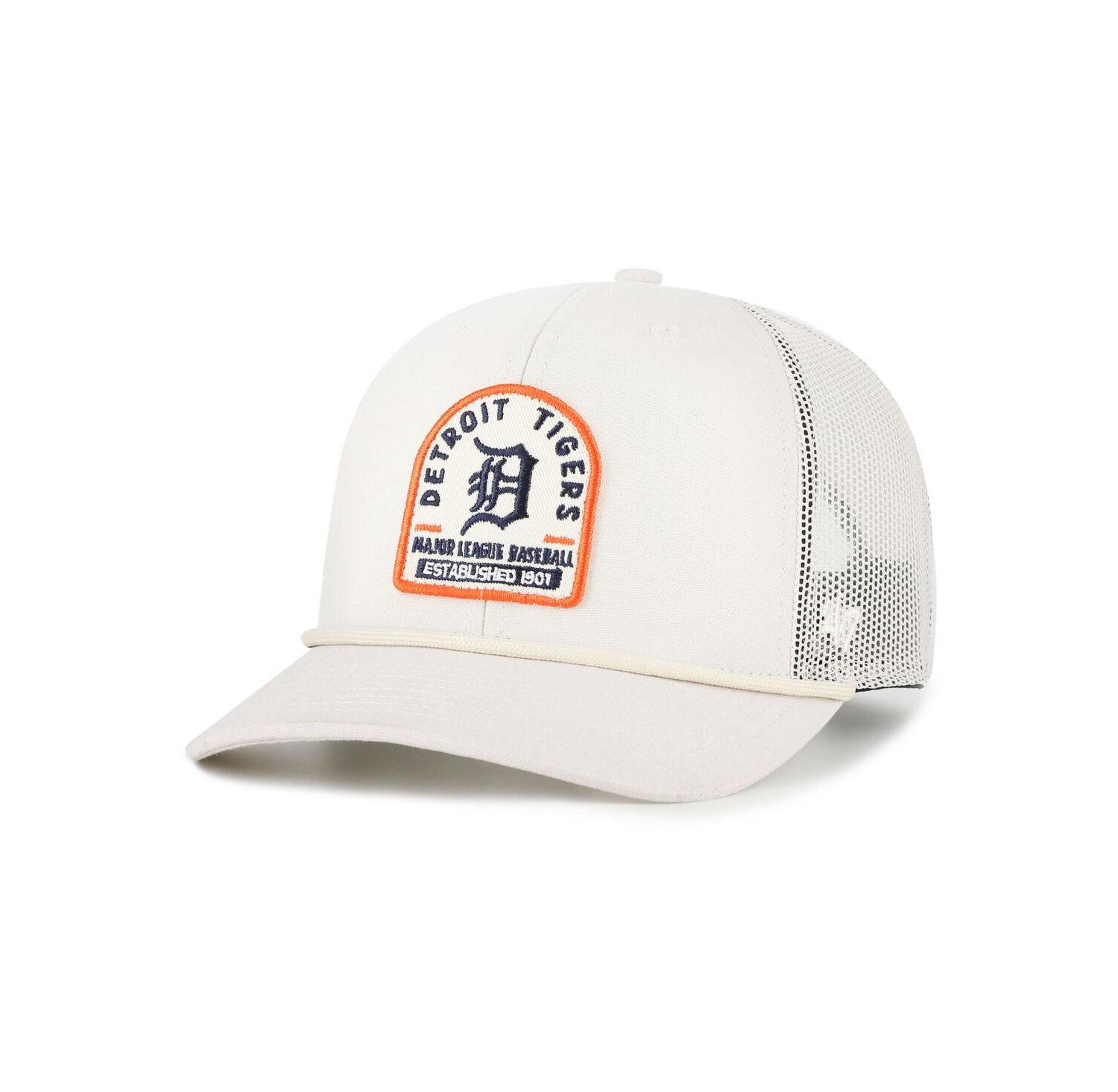 Men's Cream Detroit Tigers Gravestone Adjustable Trucker Hat
