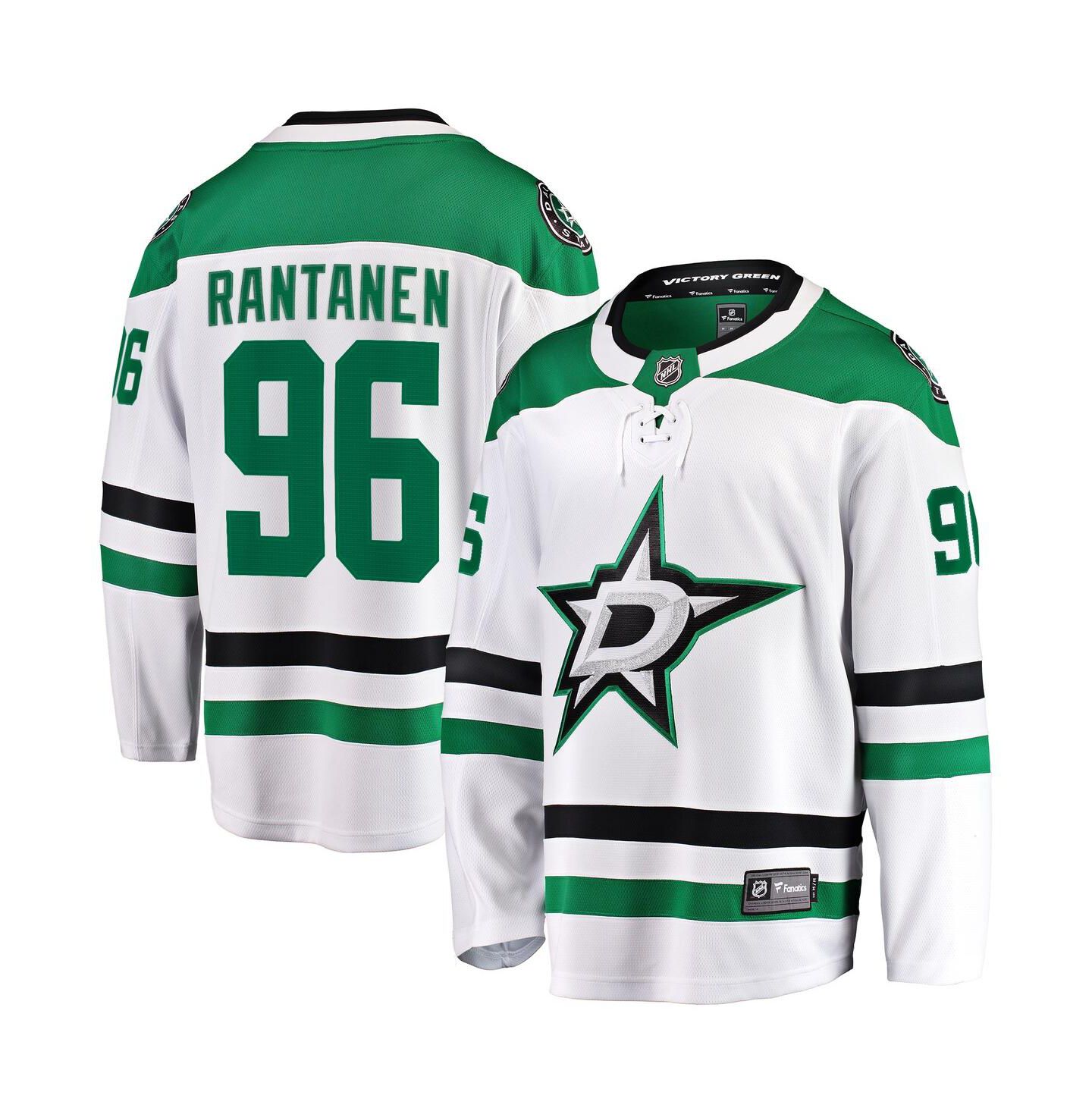 Мужской топ Fanatics Mikko Rantanen White Dallas Stars Away Breakaway Jersey — фото 1