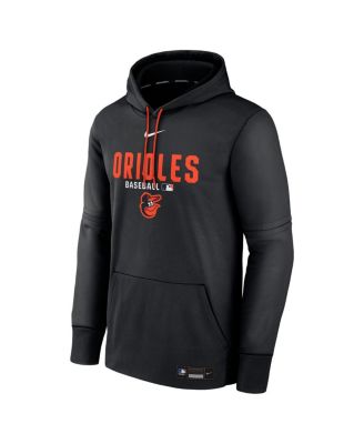 Men's Heather Charcoal Baltimore Orioles Authentic Collection Therma-FIT Hoodie