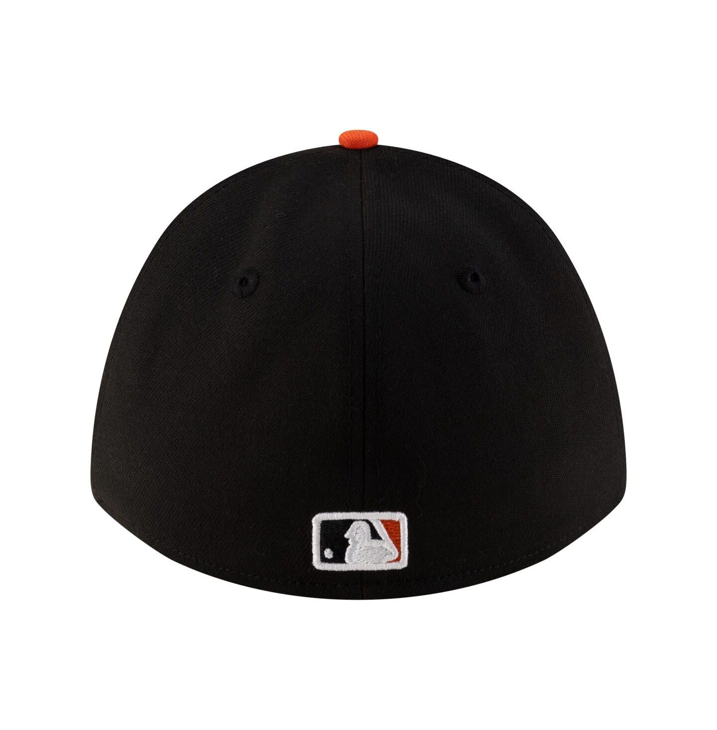 Мужская кепка New Era Black San Francisco Giants Player Replica 39THIRTY M-Crown Flex Hat — фото 4
