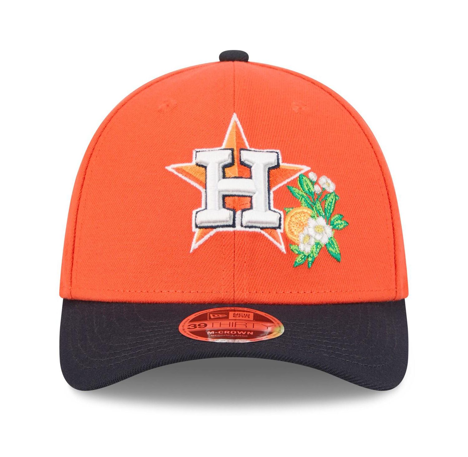 Men's Orange/Navy Houston Astros 2026 Spring Training M-Crown 39THIRTY Flex Hat