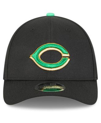 Men's Black Cincinnati Reds 2026 St. Patrick's Day 39THIRTY Flex Hat