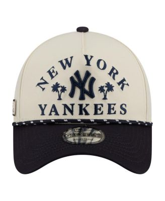 Men's Cream New York Yankees 2026 Spring Training Fan Pack Rope A-Frame 9FORTY Adjustable Hat