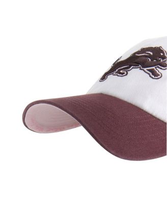 Men's and Women's Stone/Burgundy Detroit Lions Love Letter Clean Up Adjustable Hat