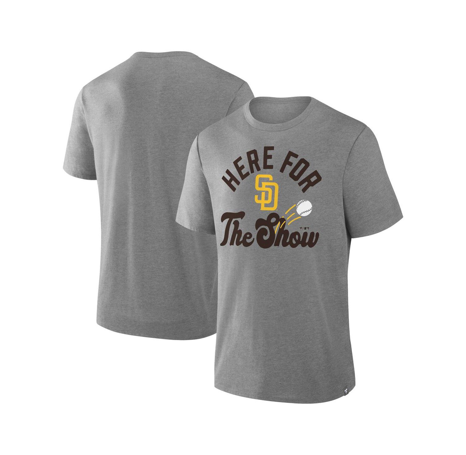 Men's Heather Gray San Diego Padres Nostalgia Tri-Blend T-Shirt