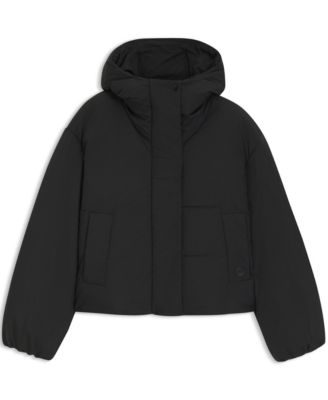 BOSS by Women's Crinkle Fabric Regular-Fit Jacket