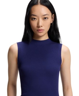 Women's Sleeveless Mock-Neck Top