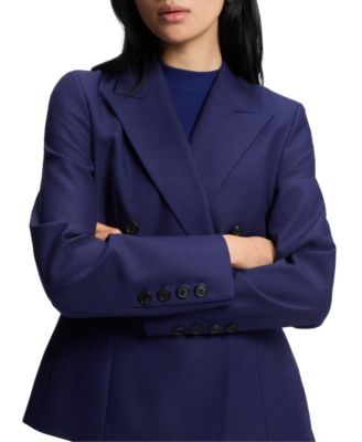 BOSS by Women's Virgin-Wool Twill Slim-Fit Blazer