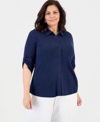 smocked chambray dress Women's Chambray Midi Dress