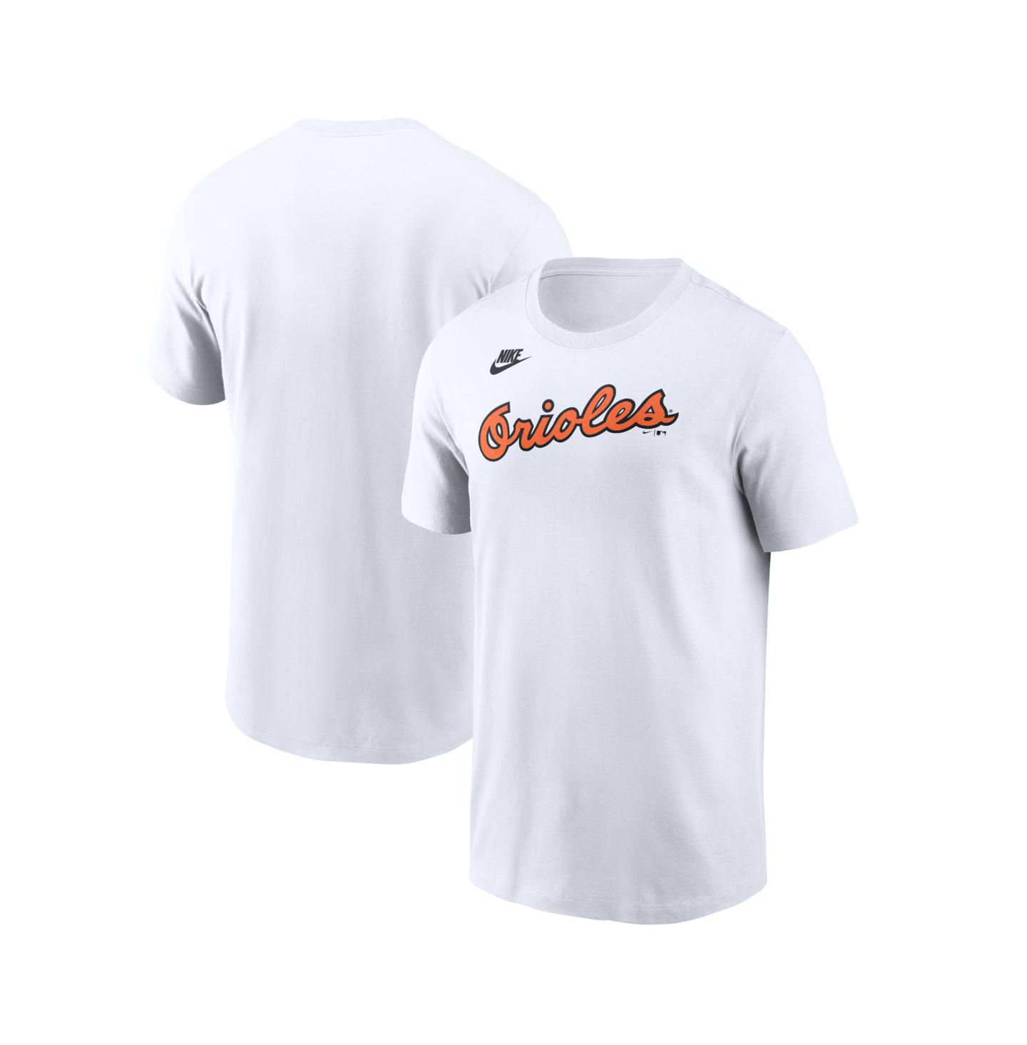 Мужская футболка Nike White Baltimore Orioles Cooperstown Collection Wordmark — фото 1