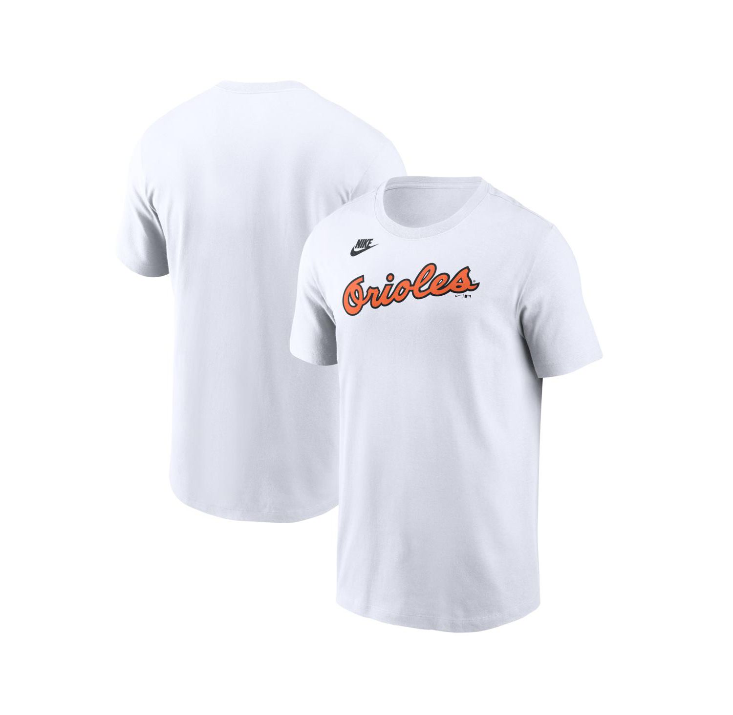 Men's White Baltimore Orioles Cooperstown Collection Wordmark T-Shirt