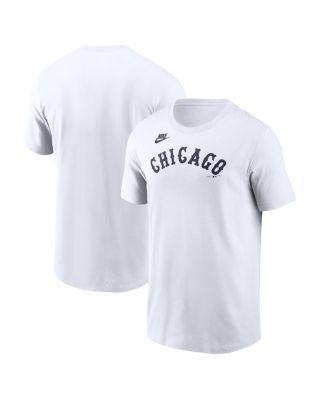 Men's White Chicago White Sox Cooperstown Collection Wordmark T-Shirt